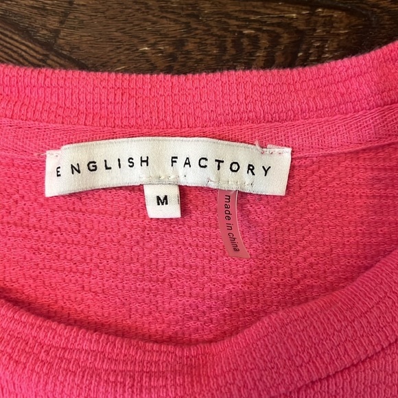 English Factory Pink Medium Casual Shift  Dress Size Medium - Picture 4 of 10